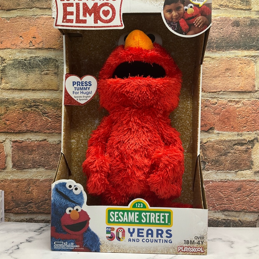 Sesame Street Elmo Plush Toy - Bilingual